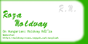 roza moldvay business card